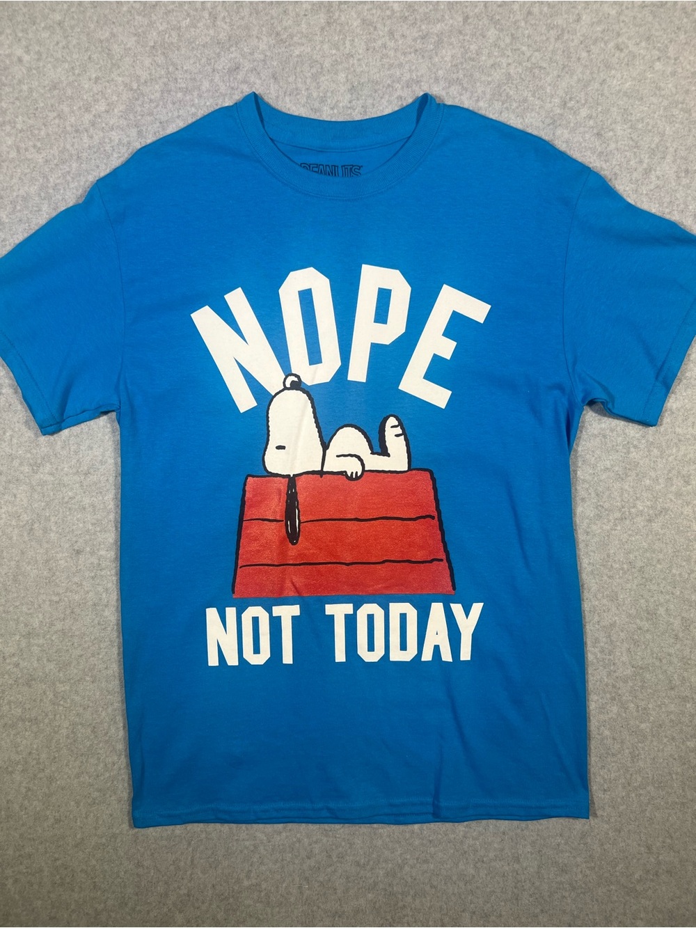 Peanuts Blue Snoopy 'NOPE' Graphic Tee